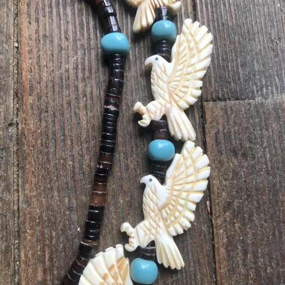 Bone carved Kachina necklace - Picture 4 of 9